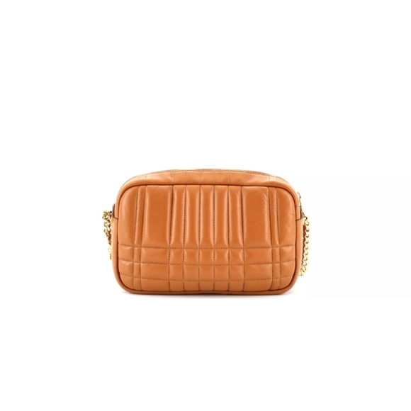 Burberry Tan Quilted Leather Crossbody Bag MINI - Picture 3 of 10